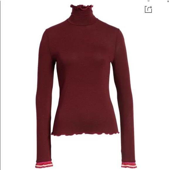 SPLENDID X Margherita Dolce Vita Ruffle Turtleneck - Picture 2 of 12